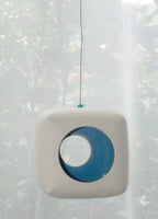 Hanging Candle Holder- Cube - Outdoor/Indoor - Blue