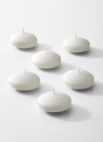 20 Pack of 8cm Large Floating White Wax Candles Wedding or Event Table decoration idea