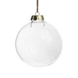 6cm Glass memory Bauble - ideal for wedding centrepiece or xmas tree