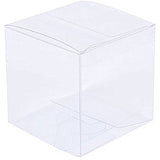 Clear Plastic 7cm Squared Cube Gift Box - Cup Cake Box
