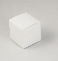 White 5cm Cube Gift Box - Wedding Anniversary Christening Favor
