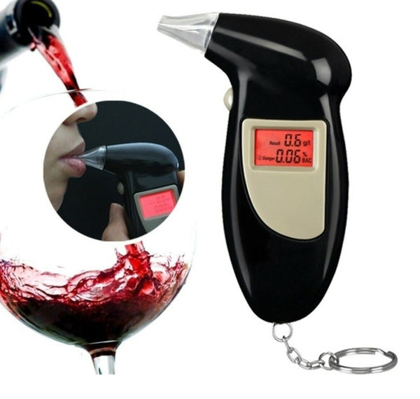 Breathalyzer LCD / Digital Alcohol Tester with Clock (6389