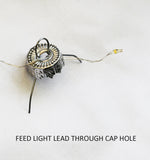 6cm Glass Bauble with LED  lights Wedding Party Xmas Event Occasion Decoration - Battery Powered