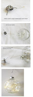 6cm Glass Bauble with LED  lights Wedding Party Xmas Event Occasion Decoration - Battery Powered