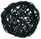 Black Cane Wicker Rattan Ball Style -5m Long Battery Powered fairy lights xmas noir gothic party event table centrepiece decoration