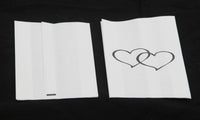 50 Pack White Cake Bag Birthday Wedding Party Christening Lolly Cake Bags Heart Print Design - Free Post (Copy)