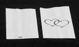 50 Pack White Cake Bag Birthday Wedding Party Christening Lolly Cake Bags Heart Print Design - Free Post (Copy)