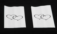 50 Pack White Cake Bag Birthday Wedding Party Christening Lolly Cake Bags Heart Print Design - Free Post (Copy)