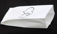50 Pack White Cake Bag Birthday Wedding Party Christening Lolly Cake Bags Heart Print Design - Free Post (Copy)