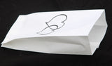 50 Pack White Cake Bag Birthday Wedding Party Christening Lolly Cake Bags Heart Print Design - Free Post (Copy)