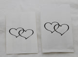 50 Pack White Cake Bag Birthday Wedding Party Christening Lolly Cake Bags Heart Print Design - Free Post (Copy)
