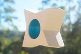 Hanging Tealight Candle Holder- Star - Outdoor/Indoor - Blue n White - Outdoor garden decor