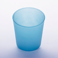 Frosted Turquoise Shot Glass Tealight Votive  Candle Holder - 6.5cm Tall