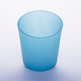 Frosted Turquoise Shot Glass Tealight Votive  Candle Holder - 6.5cm Tall