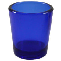 Navy Dark Blue Shot Glass Tealight Votive  Candle Holder - 6.5cm High - Party Decoration Homeware