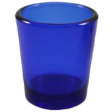 Navy Dark Blue Shot Glass Tealight Votive  Candle Holder - 6.5cm High - Party Decoration Homeware
