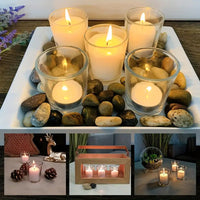 Clear Shot Glass Tea Light Votive Candle Holder - 6.5cm High - Wedding Dinner Party Decoration Homeware