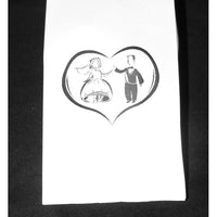 50 Pack White Cake Bag Birthday Wedding Party Christening Lolly Cake Bags Dancing Bride n Groom - Free Post