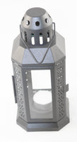 Dark Grey Metal Lantern 21cm - Outdoor Decor - Home Party Decor