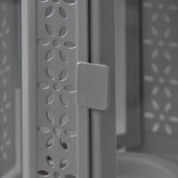 Dark Grey Metal Lantern 21cm - Outdoor Decor - Home Party Decor