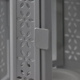 Dark Grey Metal Lantern 21cm - Outdoor Decor - Home Party Decor