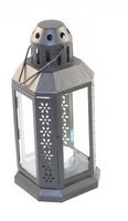 Dark Grey Metal Lantern 21cm - Outdoor Decor - Home Party Decor