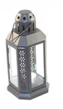 Dark Grey Metal Lantern 21cm - Outdoor Decor - Home Party Decor