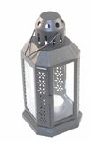 Dark Grey Metal Lantern 21cm - Outdoor Decor - Home Party Decor