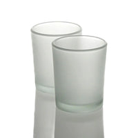 Frosted Glass Tealight Votive Candle Holder - 6.5cm Tall - Wedding Party Decor Bomboniere Craft