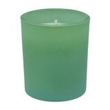 Green Frosted Glass Tea Light Holder - Small 6.5cm - Green Eco Garden Theme Party Event