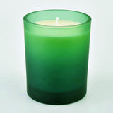 Green Frosted Glass Tea Light Holder - Small 6.5cm - Green Eco Garden Theme Party Event