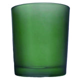 Green Frosted Glass Tea Light Holder - Small 6.5cm - Green Eco Garden Theme Party Event
