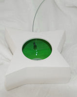 Hanging Candle Holder- Star - Outdoor/Indoor - Green n White - Outdoor garden decor