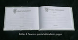 Wedding Guest Book White Hardcover Register Anniversary Birthday Elegant Matching Silver Pen and Pen Stand