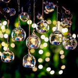 15cm LARGE Hanging Clear Glass Candle/Plant Holder - Ball Sphere - Terrarium Succulent Holder