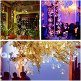 10cm Hanging Clear Glass Candle Holder- Ball - Outdoor or Indoor