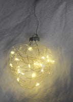 8cm Heart Glass Memory Bauble With LED Lights - Table Xmas Wedding Valentines Loved One Centrepiece decoration - Add your personal touch