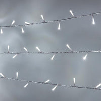 5 Metre 50 Bulb Battery LED Lights - Plain String no decorations - Arctic Cool White Bulb