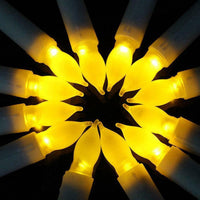 LED Battery Taper Candleabra Candle with No Stand - Table Decoration or Carols