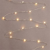 5 Metre 50 Bulb Battery LED Lights - Plain String no decorations - Warm White Bulb