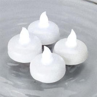 LED Candle - White Body Amber Flame - Battery Operated On/Off Switch