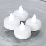 LED Candle - White Body Amber Flame - Battery Operated On/Off Switch