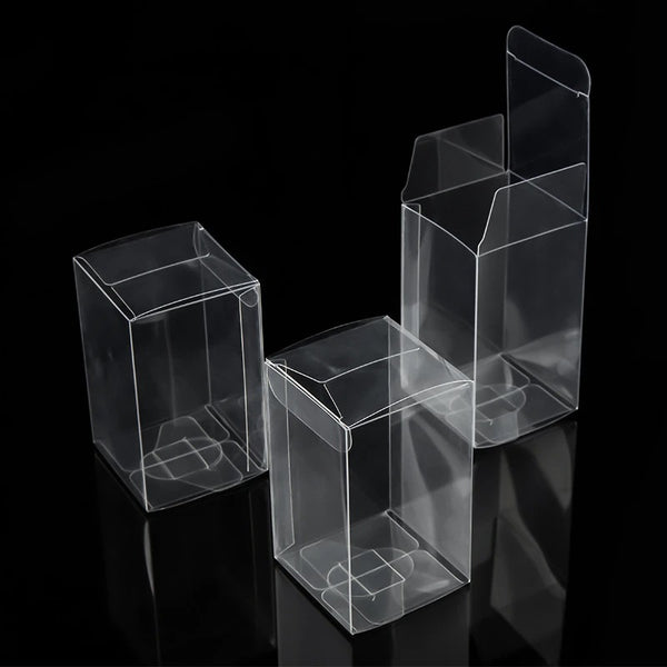 Clear Plastic 8x10cm Rectangle PVC Gift Box - Bomboniere or tealight Holder