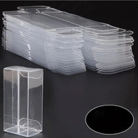 Clear Plastic 8x10cm Rectangle PVC Gift Box - Bomboniere or tealight Holder
