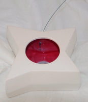 Hanging Candle Holder- Star - Outdoor/Indoor - Red  n White - Outdoor garden decor