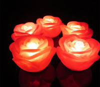 Red roses table decoration or centrepiece - 5 Metre Long battery powered string fairy lights