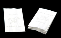 50 Pack White Cake Bag Birthday Wedding Party Christening Lolly Cake Bags Doves Design - Free Post