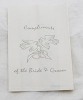 50 Pack White Cake Bag Birthday Wedding Party Christening Lolly Cake Bags Doves Design - Free Post