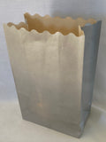 10 Pack SILVER Luminary Bags - Wedding, Reception, Christmas, and Party Décor - Paper Candle Bag - Blank Luminaria - Holiday Candle Lantern