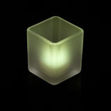 Square Frosted Glass Tea Light Candle Holder - 5cm cube - Wedding Party Table Decor Xmas Homeware
